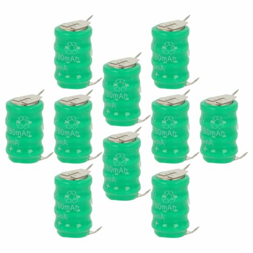 VHBW Gombelem Akkumulátor V80H - 80 mAh 4,8 V NiMH