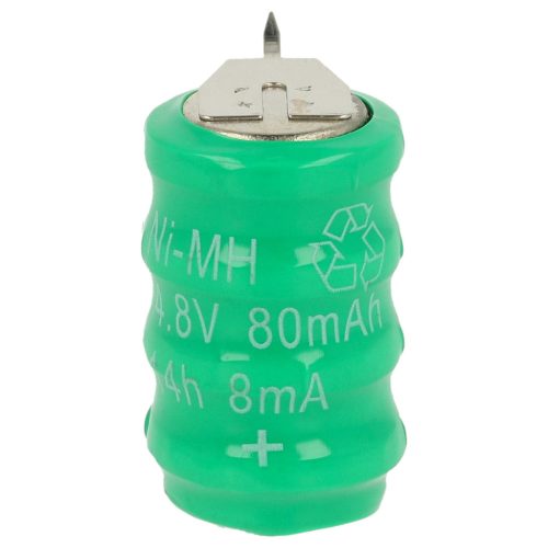 VHBW Gombelem Akkumulátor V80H - 80 mAh 4,8 V NiMH