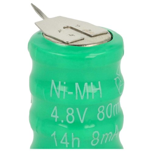 VHBW Gombelem Akkumulátor V80H - 80 mAh 4,8 V NiMH