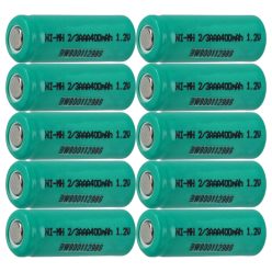   VHBW Battery cells for replacement 2/3AAA - 400 mAh 1.2 V NiMH