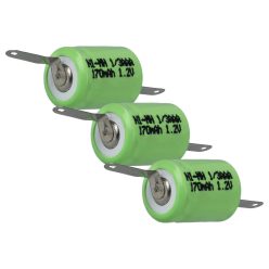   VHBW Modellkészítő Akkumulátor 1/3AAA - 170 mAh 1,2 V NiMH