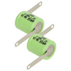 VHBW Knopfzelle Akku 1/3AA - 300 mAh 1,2 V NiMH
