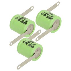 VHBW Knopfzelle Akku 1/3AA - 300 mAh 1,2 V NiMH