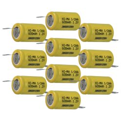 VHBW Model Maker Battery 1/2AA - 600 mAh 1.2 V NiMH