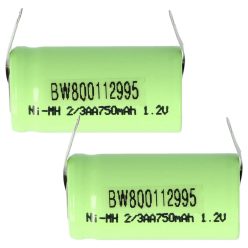   VHBW Modellkészítő Akkumulátor 2/3AA - 750 mAh 1,2 V NiMH