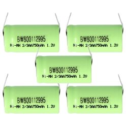   VHBW Modellkészítő Akkumulátor 2/3AA - 750 mAh 1,2 V NiMH