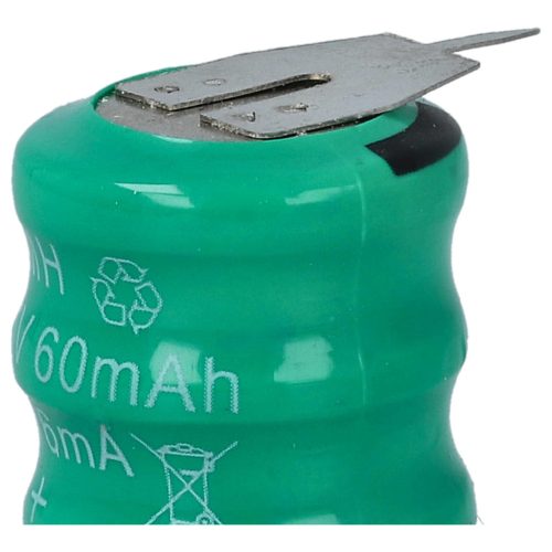 VHBW Gombelem Akkumulátor 3/V80H - 80 mAh 3,6 V NiMH