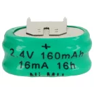 VHBW Button Cell Battery 2/V150H - 150 mAh 2.4 V NiMH