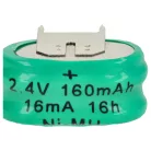 VHBW Button Cell Battery 2/V150H - 150 mAh 2.4 V NiMH