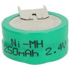 VHBW Knopfzellen-Akku 2/V250H - 250 mAh 2,4 V NiMH