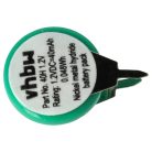 VHBW Button Cell Battery 1/V40H 2 Pins - 40 mAh 1.2 V NiMH
