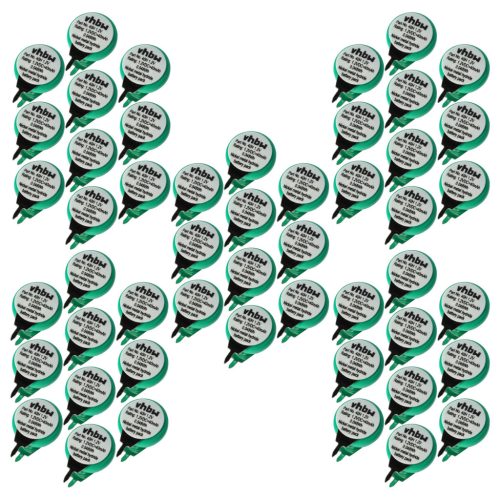 VHBW Gombelem Akkumulátor 1/V40H 2 Pins - 40 mAh 1,2 V NiMH