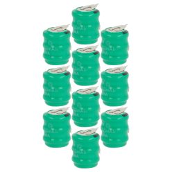 VHBW Knopfzellen Akku 3/V80H 2-polig - 80 mAh 3,6 V NiMH