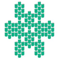 VHBW Battery 3/V80H 2 Pin - 80 mAh 3.6 V NiMH