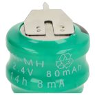 VHBW Gombelem Akkumulátor V80H 3 tűs - 80 mAh 2,4 V NiMH
