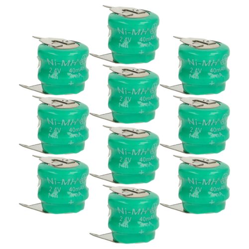 VHBW Gombelem Akkumulátor V40H - 40 mAh 2,4 V NiMH