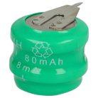 VHBW Gombelem Akkumulátor V80H - 80 mAh 2,4 V NiMH