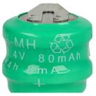 VHBW Gombelem Akkumulátor V80H - 80 mAh 2,4 V NiMH