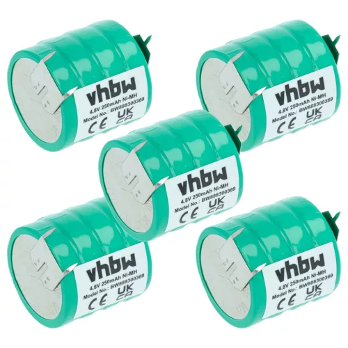 VHBW Battery V250H - 250 mAh 4.8 V NiMH