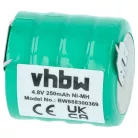 VHBW Battery V250H - 250 mAh 4.8 V NiMH