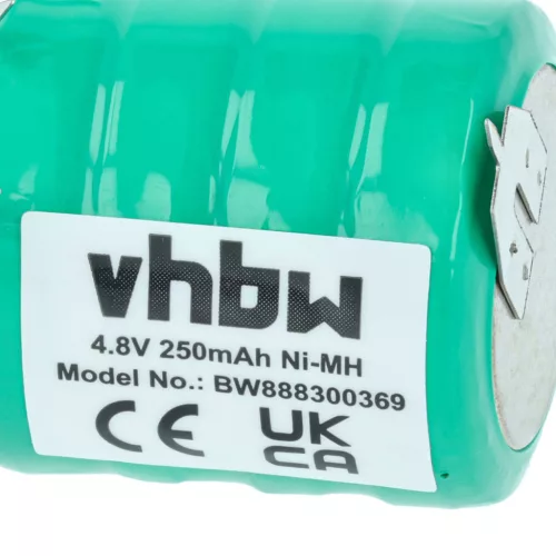 VHBW Battery V250H - 250 mAh 4.8 V NiMH