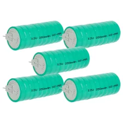 VHBW Button Cell Battery V250H - 250 mAh 12 V NiMH