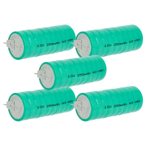 VHBW Button Cell Battery V250H - 250 mAh 12 V NiMH