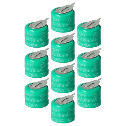 VHBW Gombelem Akku 3/V15H 2 Pins - 20 mAh 3,6 V NiMH