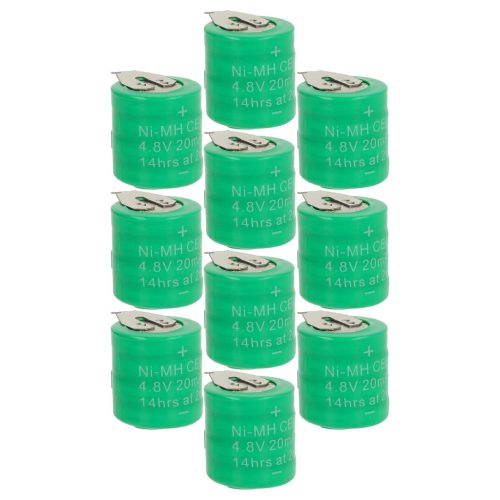 VHBW Gombelem Akkumulátor 4/V15H - 20 mAh 4,8 V NiMH