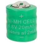 VHBW Gombelem Akkumulátor 4/V15H - 20 mAh 4,8 V NiMH