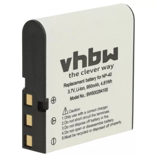 VHBW Charging Station and Battery NP-40DBA, NP-40 replacement - Charging set