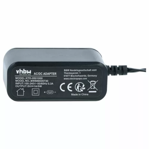 VHBW Charger Leifheit 89194, 89224 - 5 V / 1 A