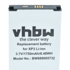 VHBW Mobiltelefon Akku Sonim BAT-03180-01S - 1750 mAh 3,7 V Li-Ion