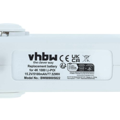 VHBW Drone Battery for Xiaomi 4K Version 1080 - 5100 mAh 15.2 V Li-polymer