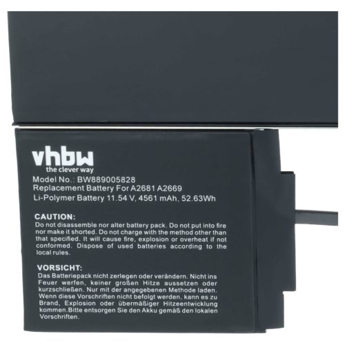 VHBW Tablet Akku Apple A2669 - 4561 mAh 11,54 V Li-Polymer