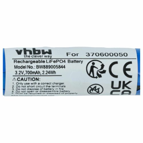 VHBW Modellkészítő eszköz Akkumulátor Carrera 370600050 - 700 mAh 3,2 V LiFePO4