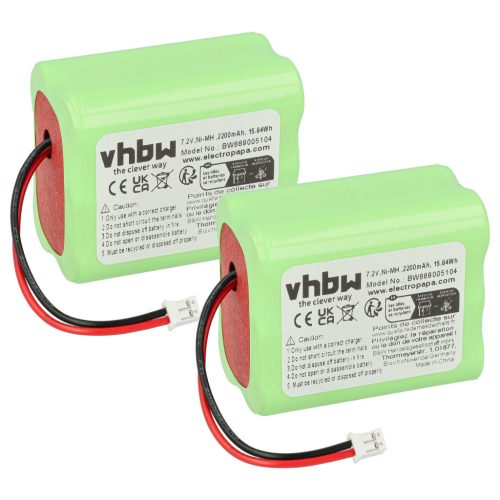 VHBW LED Spot Light Battery Ape Labs - 2200 mAh 7.2 V NiMH