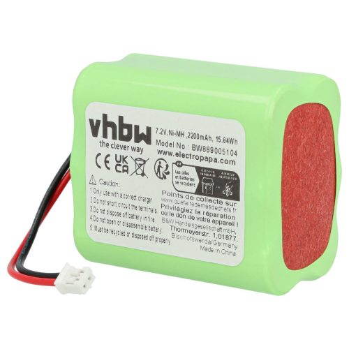 VHBW LED Spot Light Battery Ape Labs - 2200 mAh 7.2 V NiMH