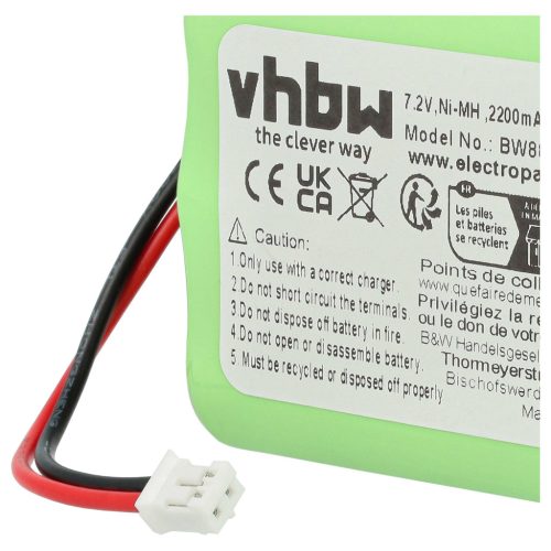 VHBW LED Spot Light Battery Ape Labs - 2200 mAh 7.2 V NiMH