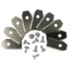 VHBW Lawn Mower Accessory Set Segway Navimow i105E, i108E, i110n - Black