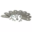 VHBW Rasenmäherklinge als Ersatz für Arnold AR1 - Stahl, Silber