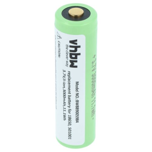 VHBW Taschenlampenakku Ledlenser 501001 - 3000 mAh 3,7 V Li-Ion