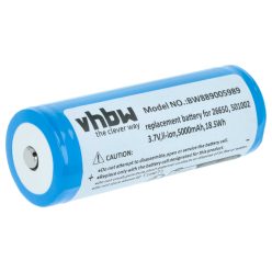   VHBW Taschenlampenakku Ledlenser 501002, 04058205009263 - 5000 mAh 3,7 V Li-Ion