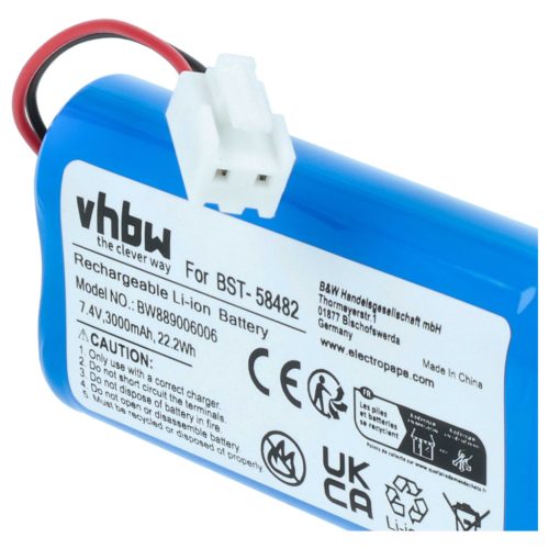 VHBW Poolreinigungsakku BST-58482 - 3000 mAh 7,4 V Li-Ion