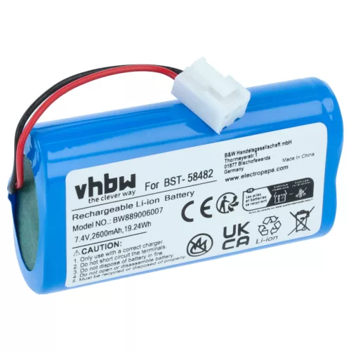 VHBW Pool Cleaner Battery BST-58482 - 2600 mAh 7.4 V Li-Ion