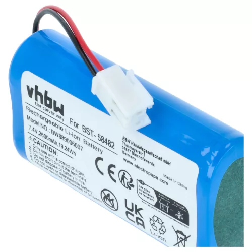 VHBW Pool Cleaner Battery BST-58482 - 2600 mAh 7.4 V Li-Ion