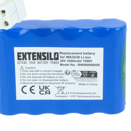 VHBW Akku Kress 59000257, KA0101, 59003453, KA0103, KA3022 - 3500 mAh 20 V Li-Ion