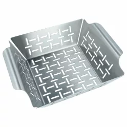   VHBW Grill Kosár - Rozsdamentes acél, mosogatógépben mosható