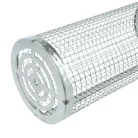 VHBW Grill Kosár Szett - Nagy és Kicsi, Fa Nyéllel, Rozsdamentes Acél