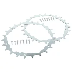   VHBW Robotic Lawn Mower Spikes Gardena SILENO city 250, 400, 500 - Stainless Steel, 24 Teeth